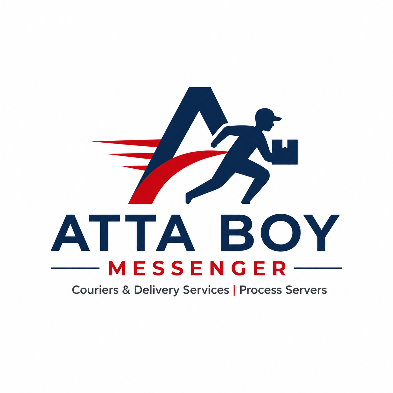 Atta Boy Messenger Service logo