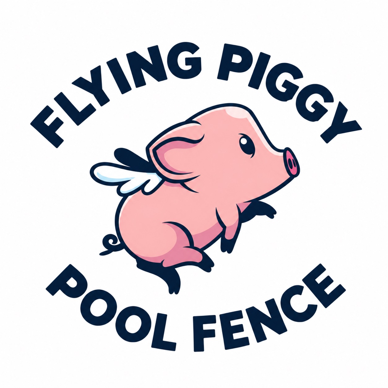 Flying Piggy Pool Fence logo