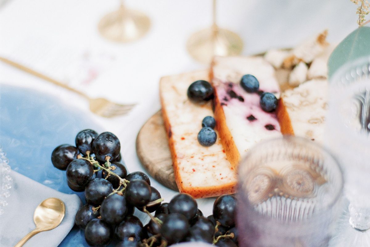 Snacks and appetisers laid out at a celebration, a lower-cost catering format
